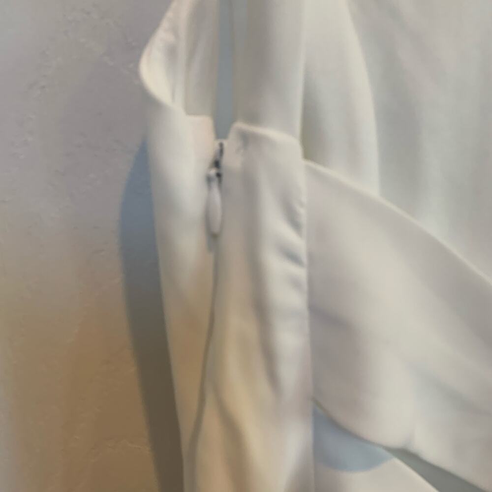 Lulus White Maxi Dress Sz L # 404 - Picture 7 of 9